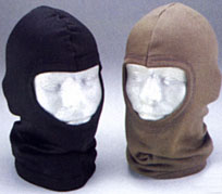 Black and brown balaclavas